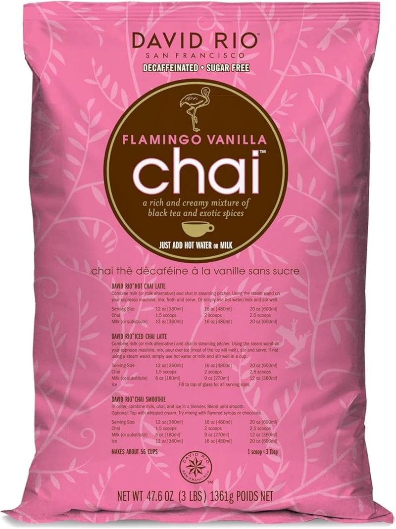 David Rio Flamingo Vanilla Chai Tea Latte Mix - Image 1